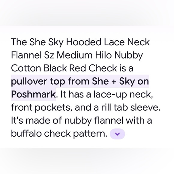 SHE + SKY PLAID HOOED TOP - Picture 11 of 11